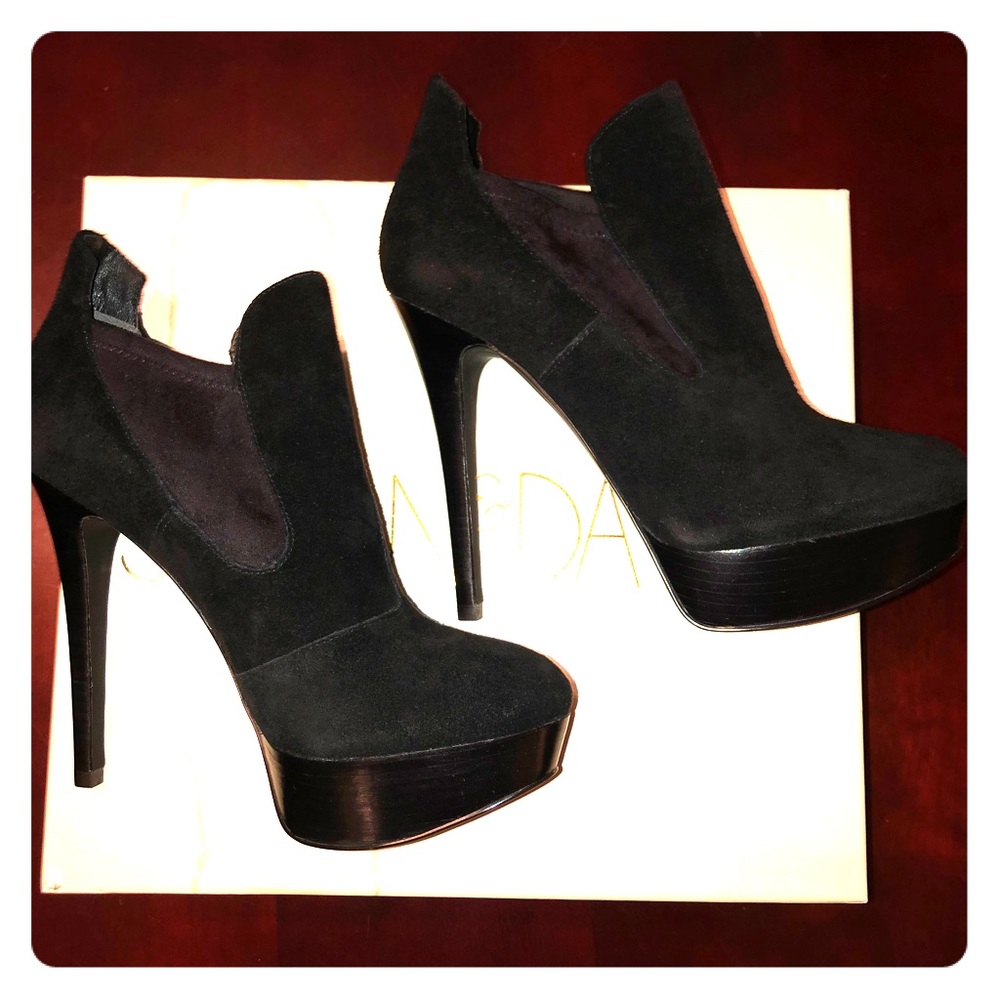 Joan & David suede booties
